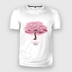 Футболка спортивная мужская Sakura Tree, цвет: 3D-принт
