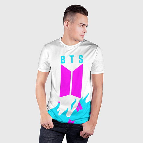 Мужская спорт-футболка BTS бтс / 3D-принт – фото 3