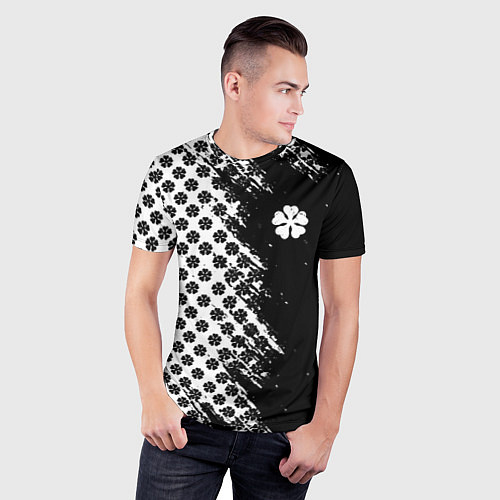 Мужская спорт-футболка Манга чёрный клевер / 3D-принт – фото 3