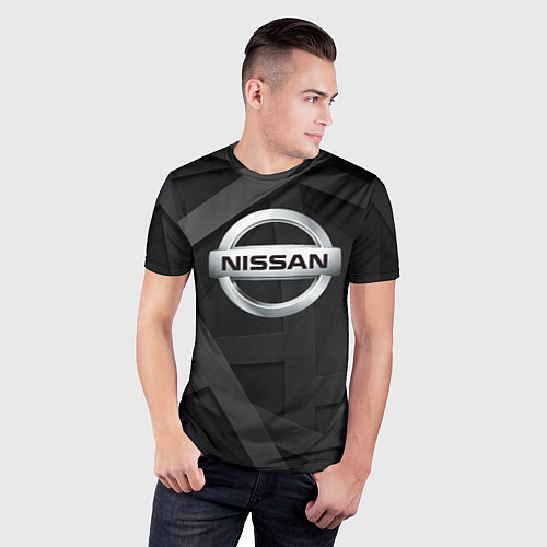 Мужская спорт-футболка Ниссан кашкай / 3D-принт – фото 3