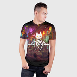 Футболка спортивная мужская Stray: Poster, цвет: 3D-принт — фото 2