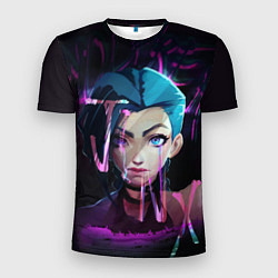 Мужская спорт-футболка League Of Legends Jinx neon