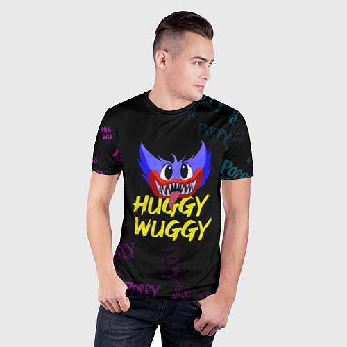 Мужская спорт-футболка HUGGY WUGGY PATTERN / 3D-принт – фото 3