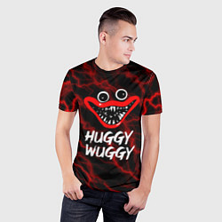 Футболка спортивная мужская Huggy Wuggy гроза, цвет: 3D-принт — фото 2