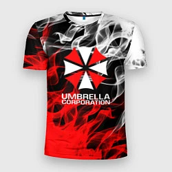 Футболка спортивная мужская Umbrella Corporation Fire, цвет: 3D-принт