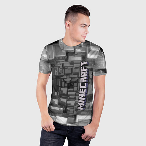 Мужская спорт-футболка Minecraft, pattern 2066 / 3D-принт – фото 3