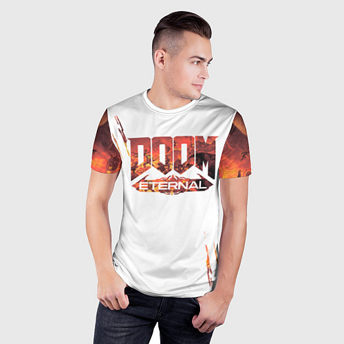 Мужская спорт-футболка Doom Eternal, / 3D-принт – фото 3