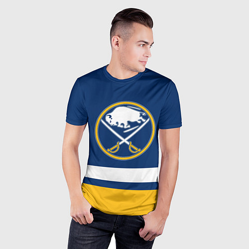 Мужская спорт-футболка Buffalo Sabres, Баффало Сейберз / 3D-принт – фото 3