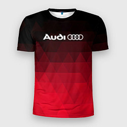 Футболка спортивная мужская Audi геометрия, цвет: 3D-принт