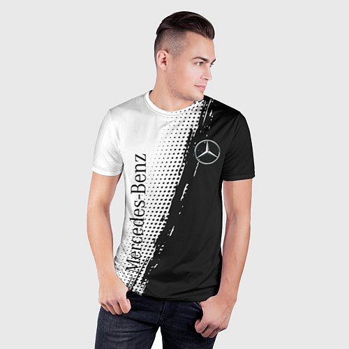 Мужская спорт-футболка Mercedes-Benz - Sport / 3D-принт – фото 3