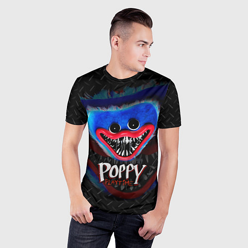 Мужская спорт-футболка Хагги Вагги Паппи Плейтайм Poppy Playtime / 3D-принт – фото 3
