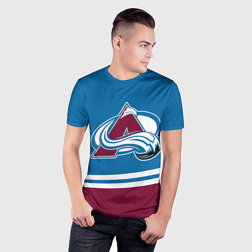 Мужская спорт-футболка Colorado Avalanche, Колорадо Эвеланш / 3D-принт – фото 3