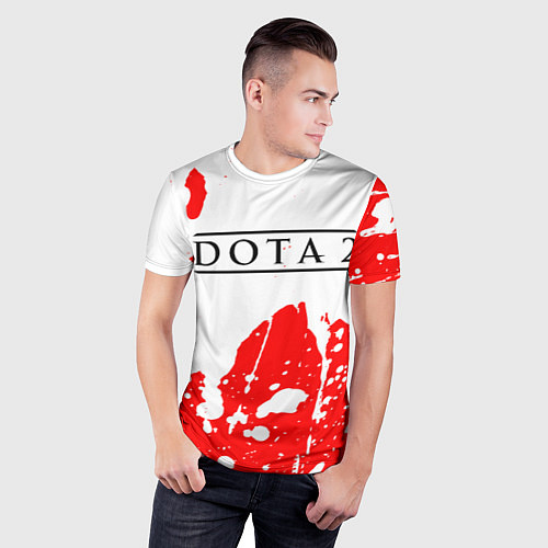 Мужская спорт-футболка DOTA 2 Краски / 3D-принт – фото 3