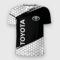Футболка спортивная мужская Toyota Sport соты, цвет: 3D-принт