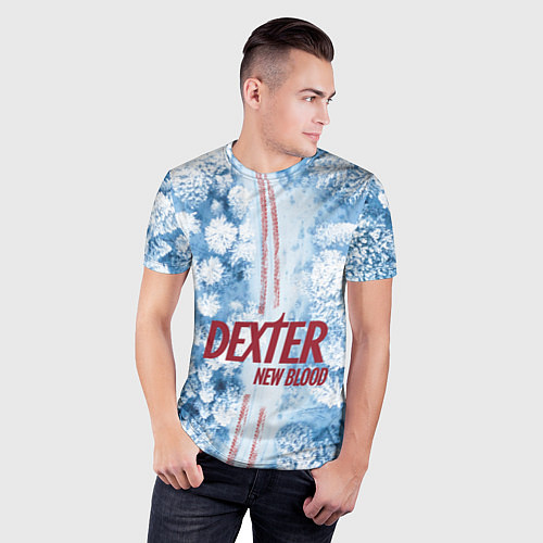 Мужская спорт-футболка Декстер: новый сезон - новая кровь / 3D-принт – фото 3