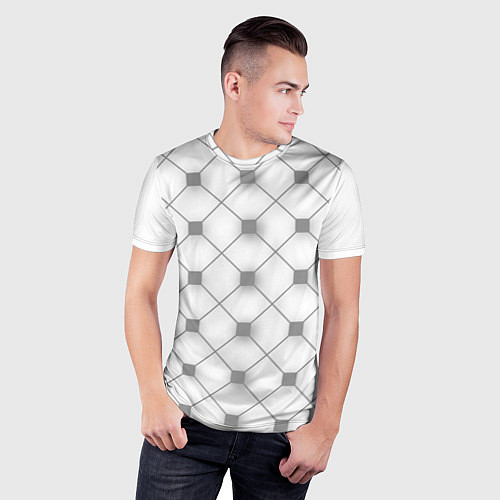 Мужская спорт-футболка Геометрия квадрат / 3D-принт – фото 3