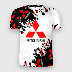 Футболка спортивная мужская Mitsubishi Fire Pattern, цвет: 3D-принт