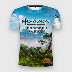 Футболка спортивная мужская Horizon Forbidden West Хоризон Запретный Запад, цвет: 3D-принт