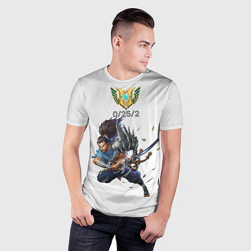 Мужская спорт-футболка Yasuo Meme / 3D-принт – фото 3
