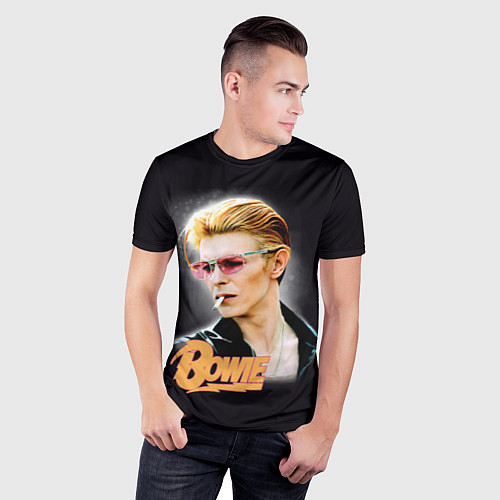 Мужская спорт-футболка David Bowie Smoking / 3D-принт – фото 3