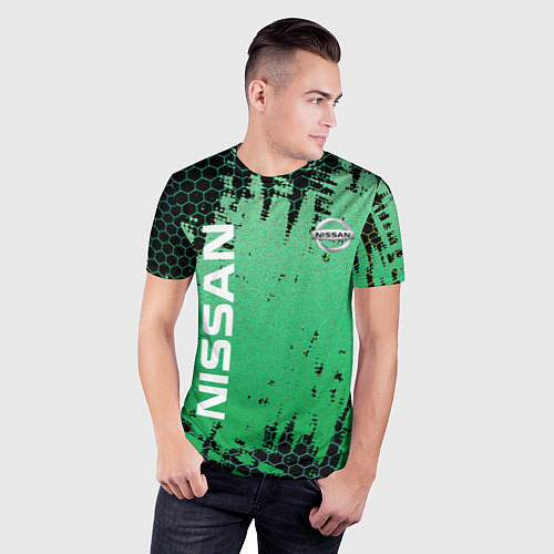 Мужская спорт-футболка NISSAN супер NISSAN / 3D-принт – фото 3