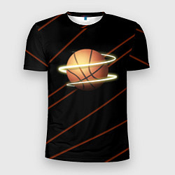 Футболка спортивная мужская Баскетбол life, цвет: 3D-принт