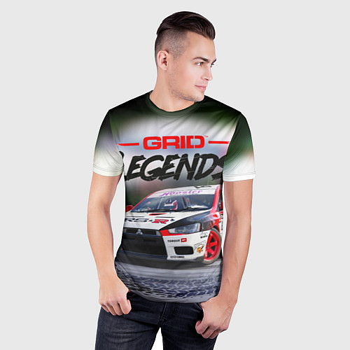 Мужская спорт-футболка Grid-Legends car / 3D-принт – фото 3