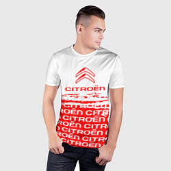 Футболка спортивная мужская Citroen Паттерн, цвет: 3D-принт — фото 2