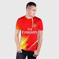 Футболка спортивная мужская Arsenal арсенал фк, цвет: 3D-принт — фото 2