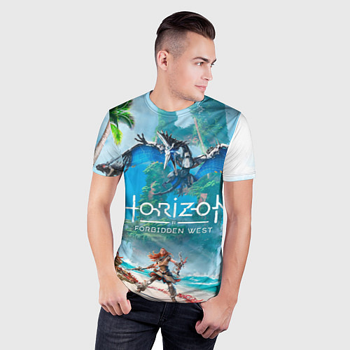 Мужская спорт-футболка Horizon Запретный Запад Элой / 3D-принт – фото 3
