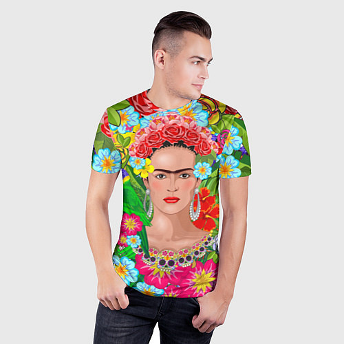 Мужская спорт-футболка Фрида Кало Мексика Художник Феминист 3D / 3D-принт – фото 3