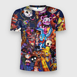 Футболка спортивная мужская Cute Fnaf Pattern, цвет: 3D-принт