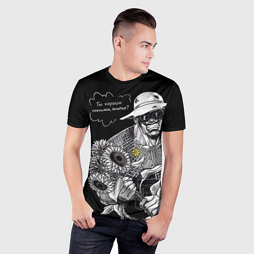 Мужская спорт-футболка Супермутант Лили - Super Mutant Lily / 3D-принт – фото 3