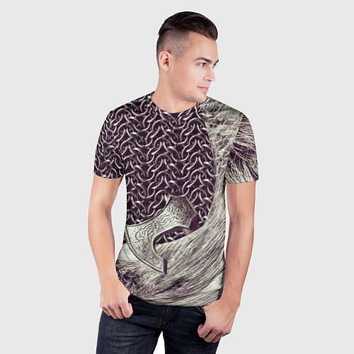 Мужская спорт-футболка Доспехи Викинга / 3D-принт – фото 3