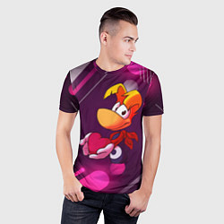 Футболка спортивная мужская Rayman держит сердце в руках, цвет: 3D-принт — фото 2