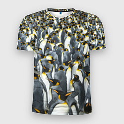 Футболка спортивная мужская Пингвины Penguins, цвет: 3D-принт