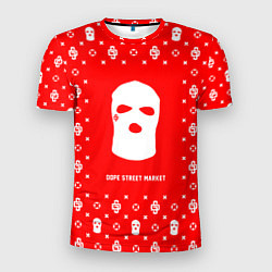 Футболка спортивная мужская Узор Red Ski Mask Dope Street Market, цвет: 3D-принт