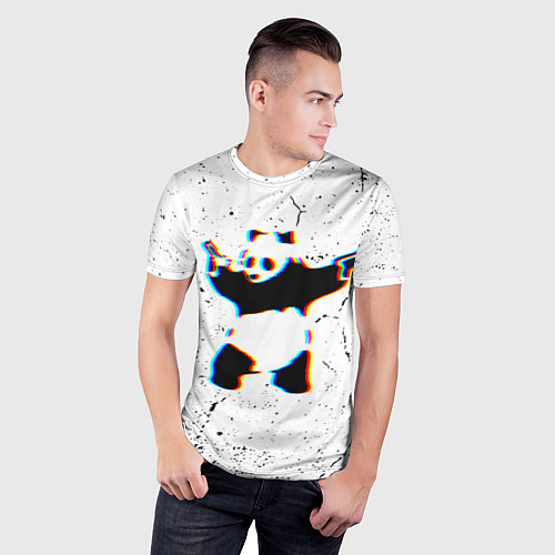 Мужская спорт-футболка Banksy Panda with guns Бэнкси / 3D-принт – фото 3