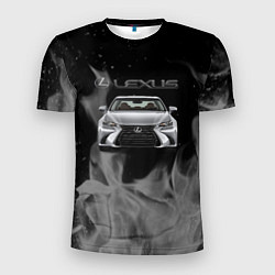 Футболка спортивная мужская Lexus лексус огонь, цвет: 3D-принт
