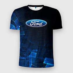 Футболка спортивная мужская Ford форд abstraction, цвет: 3D-принт