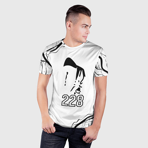 Мужская спорт-футболка 228 rap / 3D-принт – фото 3