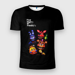 Мужская спорт-футболка Five Nights at Freddys - персонажи