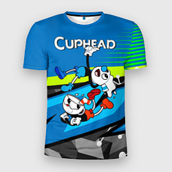 Футболка спортивная мужская 2 чашечки cuphead, цвет: 3D-принт