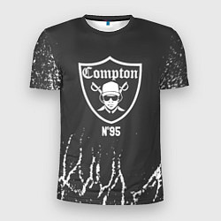 Футболка спортивная мужская Compton Комптон, цвет: 3D-принт