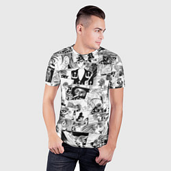 Футболка спортивная мужская Dororo pattern, цвет: 3D-принт — фото 2