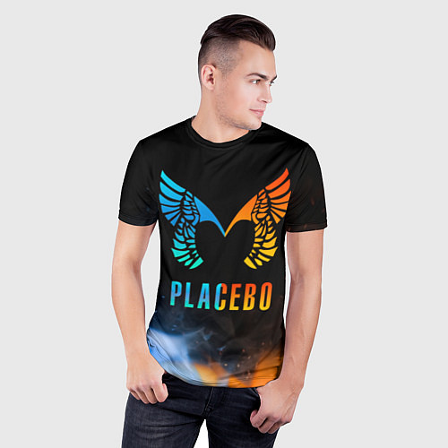 Мужская спорт-футболка Placebo, Logo / 3D-принт – фото 3