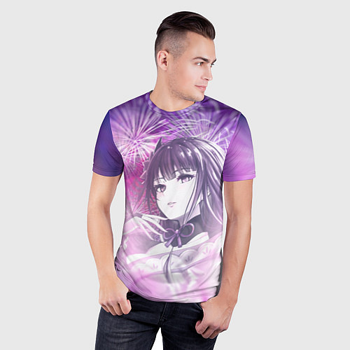 Мужская спорт-футболка Райдэн и фейерверки / 3D-принт – фото 3