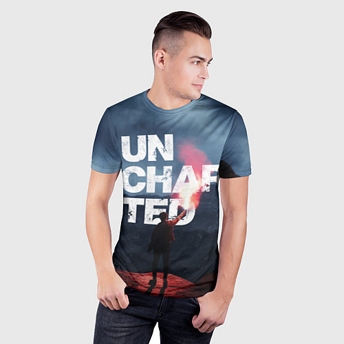 Мужская спорт-футболка Uncharted Анчартед На картах не значится / 3D-принт – фото 3