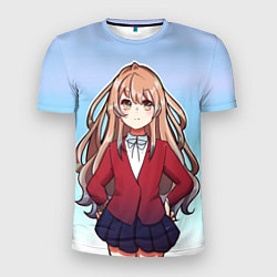 Футболка спортивная мужская Тайга недовольна, цвет: 3D-принт