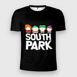 Футболка спортивная мужская Южный парк мультфильм - персонажи, цвет: 3D-принт
